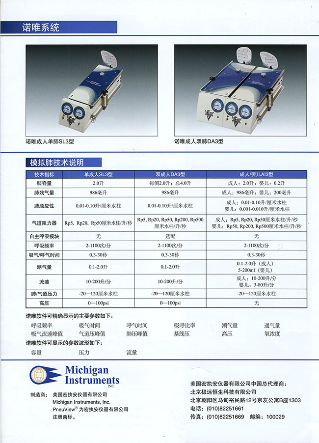 美国Michigan诺维系列模拟肺(图4)